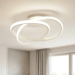 Plafoniere Moderne-Selezionato da Mazzolaluce Plafoniera led 4000k bianca design moderno per soggiorno