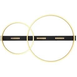 Plafoniere Moderne-Selezionato da Mazzolaluce Plafoniera led 3000k di colore nero e oro