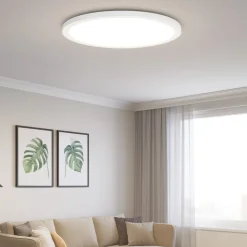 Plafoniere Moderne-Ideal Lux Plafoniera led 4000k fly slim pl d45 rotonda