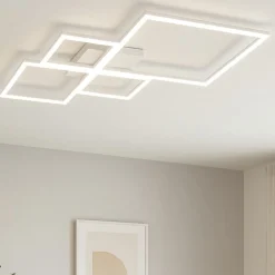 Plafoniere Moderne-Top Light Plafoniera led 3000k 4000k quadrata bianca per soggiorno