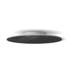 Plafoniere Moderne-Linea Light Plafoniera led 3000k gemini nera tonda