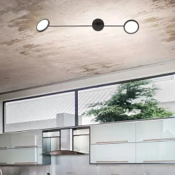 Plafoniere Moderne-Selezionato da Mazzolaluce Plafoniera led 3000k nera con luci orientabili per cucina