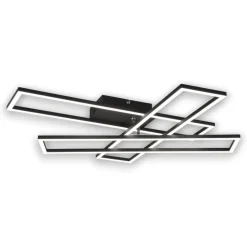 Plafoniere Moderne-Selezionato da Mazzolaluce Plafoniera led 2700-6000k nera dimmerabile