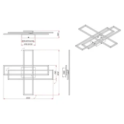 Plafoniere Moderne-Selezionato da Mazzolaluce Plafoniera led 2700-6000k nera dimmerabile