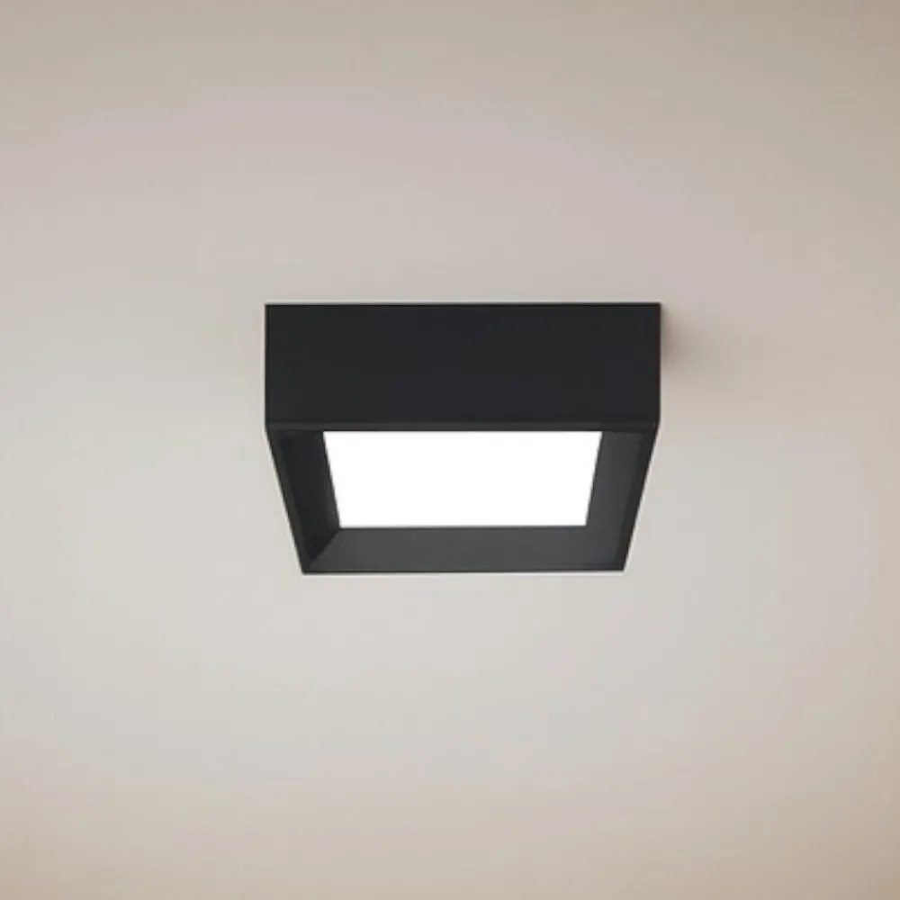 Plafoniere Moderne-Linea Light Plafoniera led 3000k nera tara mini