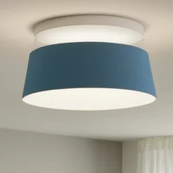 Plafoniere Moderne-Stilnovo Plafoniera led 3000k per soggiorno celeste oxygen