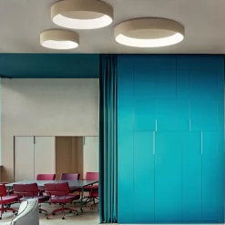 Plafoniere Moderne-Affralux Plafoniera led 3200k sabbia band diodi