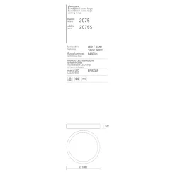Plafoniere Moderne-Affralux Plafoniera led 3200k sabbia band diodi