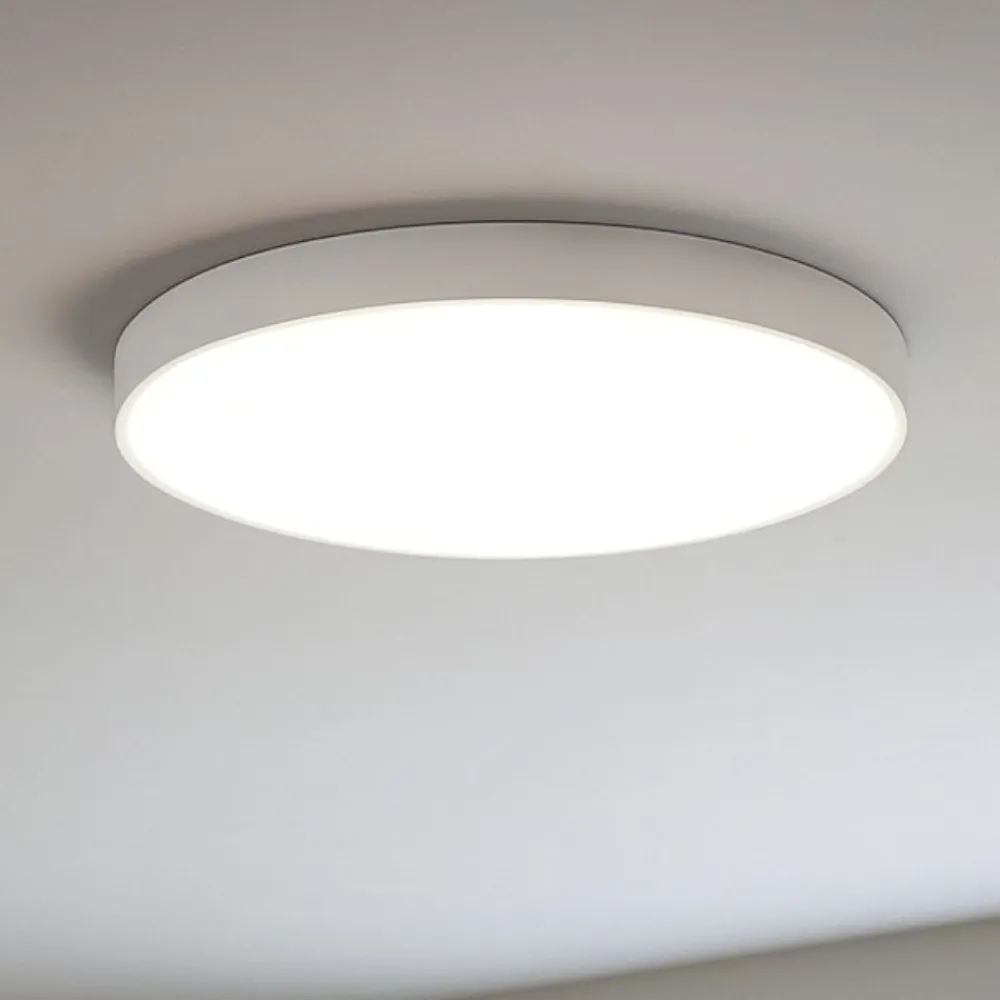 Plafoniere Moderne-Selezionato da Mazzolaluce Plafoniera led 4000k tonda bianco opaco moderna
