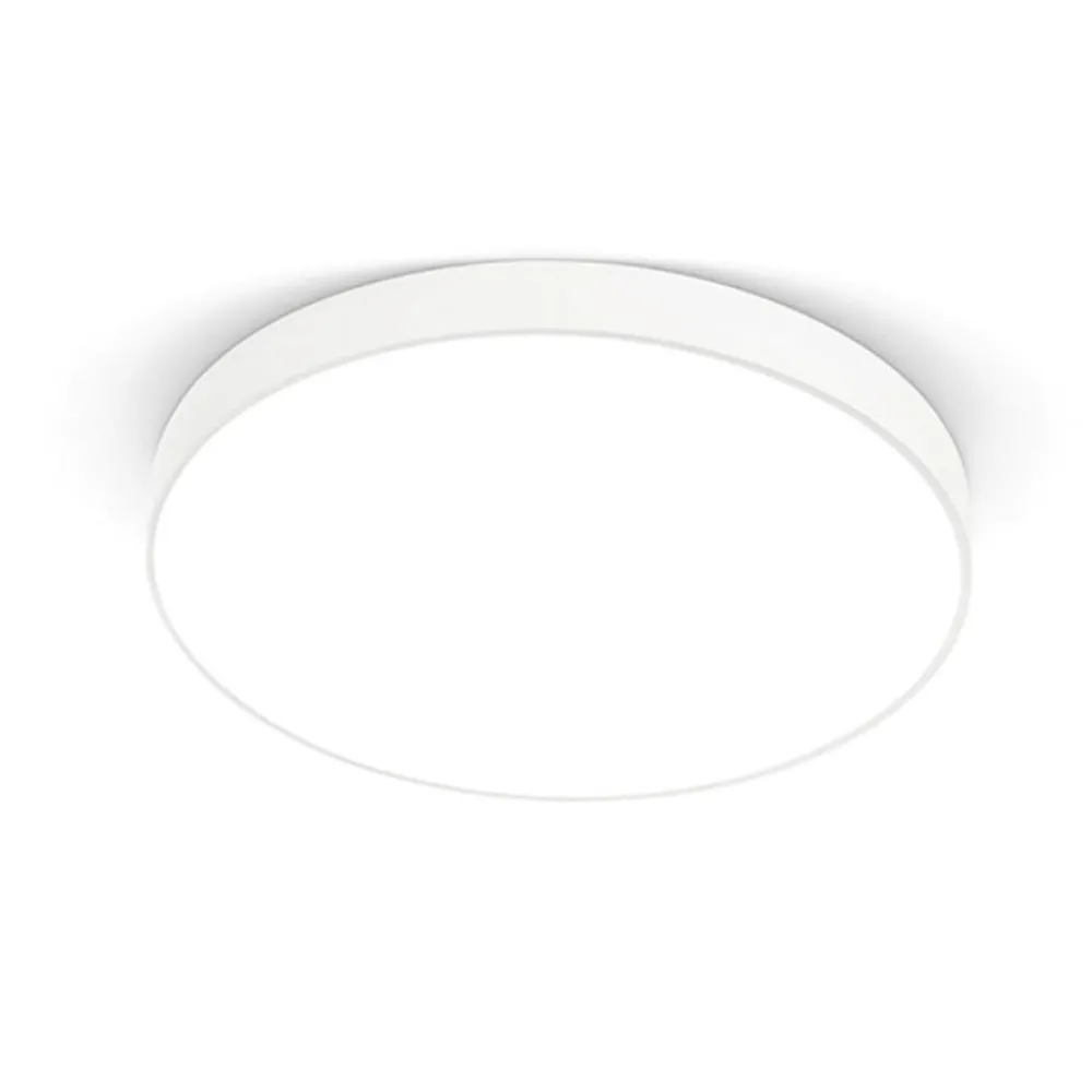 Plafoniere Moderne-Selezionato da Mazzolaluce Plafoniera led 4000k tonda bianco opaco moderna