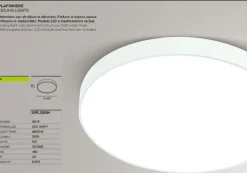 Plafoniere Moderne-Selezionato da Mazzolaluce Plafoniera led 4000k tonda bianco opaco moderna