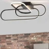 Plafoniere Moderne-Selezionato da Mazzolaluce Plafoniera led 3000k 38w nera design moderna per cucina