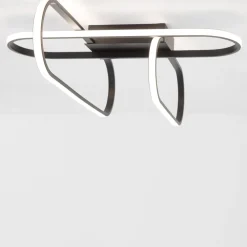 Plafoniere Moderne-Selezionato da Mazzolaluce Plafoniera led 3000k 38w nera design moderna per cucina