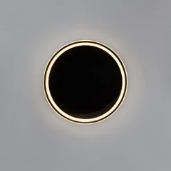 Plafoniere Moderne-Selezionato da Mazzolaluce Plafoniera led moderna nera 40w 3000k rotonda per soggiorno