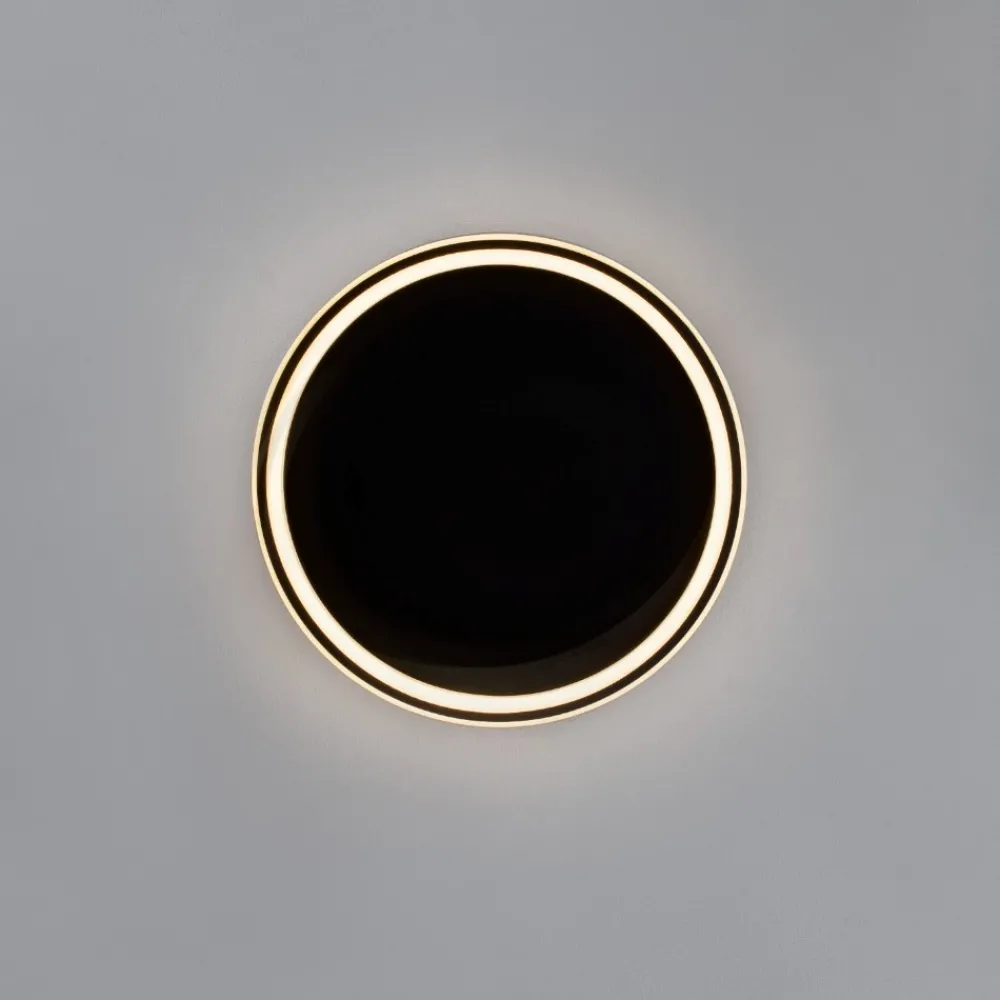 Plafoniere Moderne-Selezionato da Mazzolaluce Plafoniera led moderna nera 40w 3000k rotonda per soggiorno