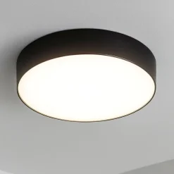Plafoniere Moderne-Gea Luce Plafoniera led nera 20w 4000k rotonda per interni