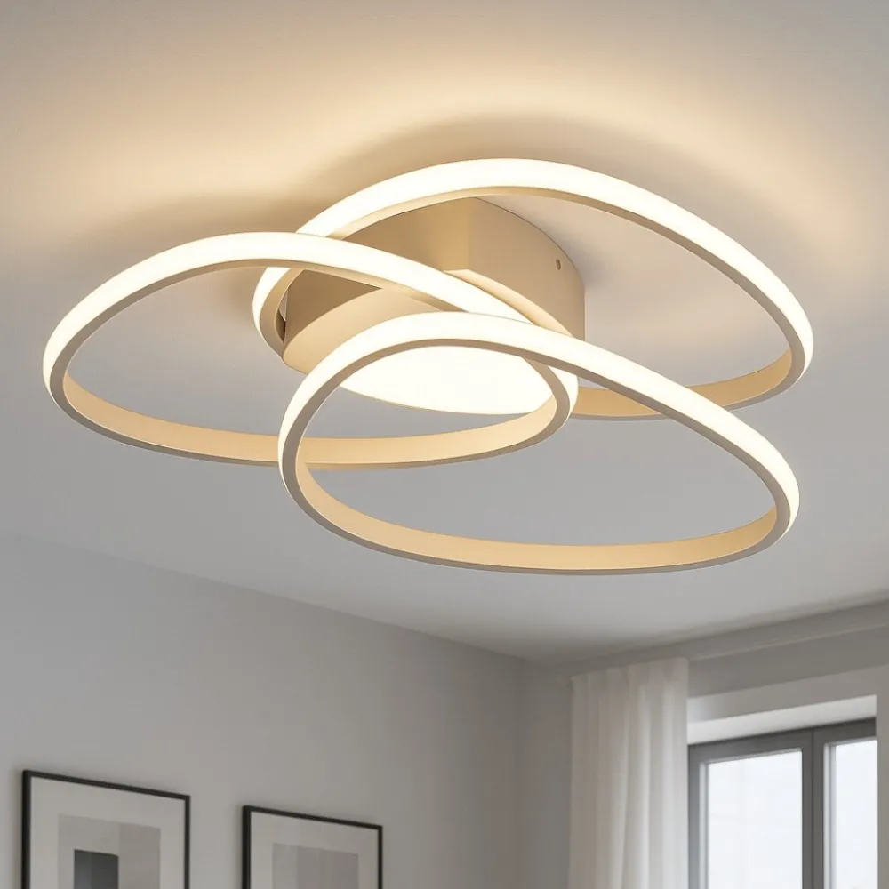 Plafoniere Moderne-Ondaluce Plafoniera led md rose oro