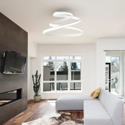 Plafoniere Moderne-Ondaluce Plafoniera led pl vuelta bianca
