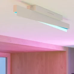 Plafoniere Moderne-Selezionato da Mazzolaluce Plafoniera led rgb 2700k a 6500k controllo remoto app design moderna eglo bolognano-z