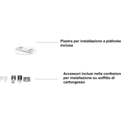 Plafoniere Moderne-Eglo Plafoniera led rotonda dimmerabile 28w 4000k bianca sarsina