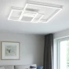Plafoniere Moderne-Selezionato da Mazzolaluce Plafoniera led 56w bianca quadrati 3000k per soggiorno moderno