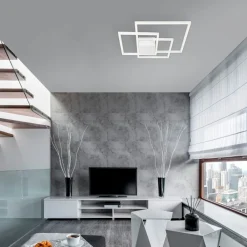 Plafoniere Moderne-Selezionato da Mazzolaluce Plafoniera led 56w bianca quadrati 3000k per soggiorno moderno