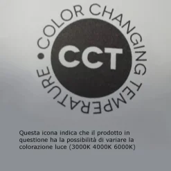 Plafoniere Moderne-Perenz Illuminazione Plafoniera led 45w cct 3000k 4000k 6000k nera moderna perenz