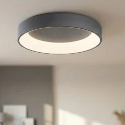 Plafoniere Moderne-Affralux Plafoniera led 35w 60cm grigio 3000k-4000k band diodi