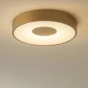 Plafoniere Moderne-Selezionato da Mazzolaluce Plafoniera led 56w 2700k a 5000k rotonda oro con telecomando dimmerabile