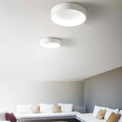 Plafoniere Moderne-Affralux Plafoniera led 90w 3200k anello band diodi bianca