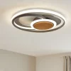 Plafoniere Moderne-Selezionato da Mazzolaluce Plafoniera led 45w 3000k antracite in legno