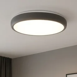 Plafoniere Moderne-Selezionato da Mazzolaluce Plafoniera led 50w 3000k antracite rotonda moderna