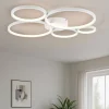Plafoniere Moderne-Selezionato da Mazzolaluce Plafoniera led 49w 3000k bianca moderna dimmerabile per soggiorno