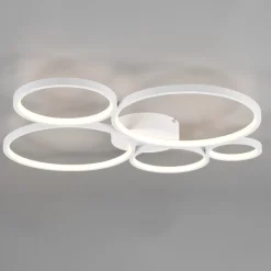Plafoniere Moderne-Selezionato da Mazzolaluce Plafoniera led 49w 3000k bianca moderna dimmerabile per soggiorno