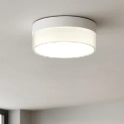 Plafoniere Moderne-Linea Light Plafoniera led 15w 3000k crumb tonda bianca