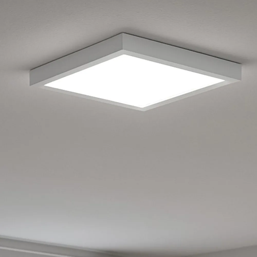 Plafoniere Moderne-Linea Light Plafoniera led 31w 3000k da cucina quadrata bianca tara q