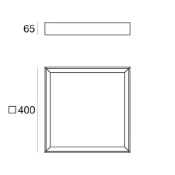 Plafoniere Moderne-Linea Light Plafoniera led 31w 3000k da cucina quadrata bianca tara q