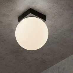 Plafoniere Moderne-Selezionato da Mazzolaluce Plafoniera led 6w 3000k da parete soffitto nera