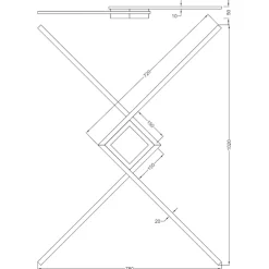 Plafoniere Moderne-Selezionato da Mazzolaluce Plafoniera led 27w 4000k design moderna bianca per soggiorno