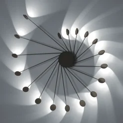 Plafoniere Moderne-Vivida International Plafoniera led 36w 3000k dimmerabile vivida helix bronzo orientabile