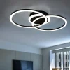Plafoniere Moderne-Selezionato da Mazzolaluce Plafoniera led 25w 3000k dimmerabile nera moderna