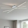Plafoniere Moderne-Selezionato da Mazzolaluce Plafoniera led 26w 3000k dimmerabile moderna nickel per soggiorno
