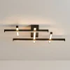 Plafoniere Moderne-Selezionato da Mazzolaluce Plafoniera led 42w 3000k dimmerabile design nera