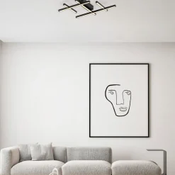Plafoniere Moderne-Selezionato da Mazzolaluce Plafoniera led 42w 3000k dimmerabile design nera