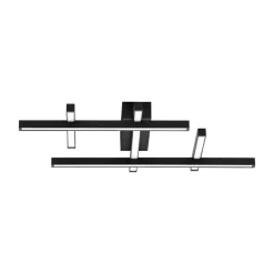 Plafoniere Moderne-Selezionato da Mazzolaluce Plafoniera led 42w 3000k dimmerabile design nera