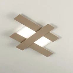 Plafoniere Moderne-Gea Luce Plafoniera led 30w 3000k doha bianco tortora moderna