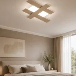 Plafoniere Moderne-Gea Luce Plafoniera led 30w 3000k doha bianco tortora moderna