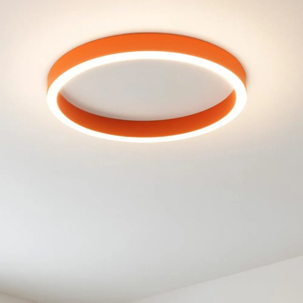Plafoniere Moderne-Gea Luce Plafoniera led 30w 3000k krizia terracotta tonda