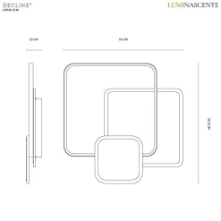 Plafoniere Moderne-Vivida International Plafoniera led 60w 3000k-4000k bianca design moderna