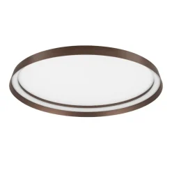Plafoniere Moderne-Selezionato da Mazzolaluce Plafoniera led 48w 2700k 4000k dimmerabile marrone spazzolato